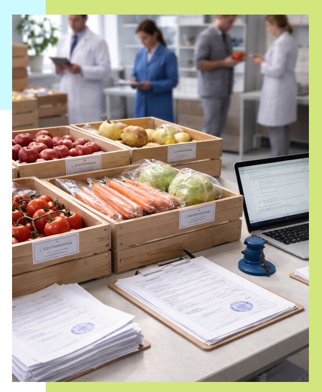 Сертификация овощей и фруктов в Рузаевке от 8813 р. | Алешин-Рзв