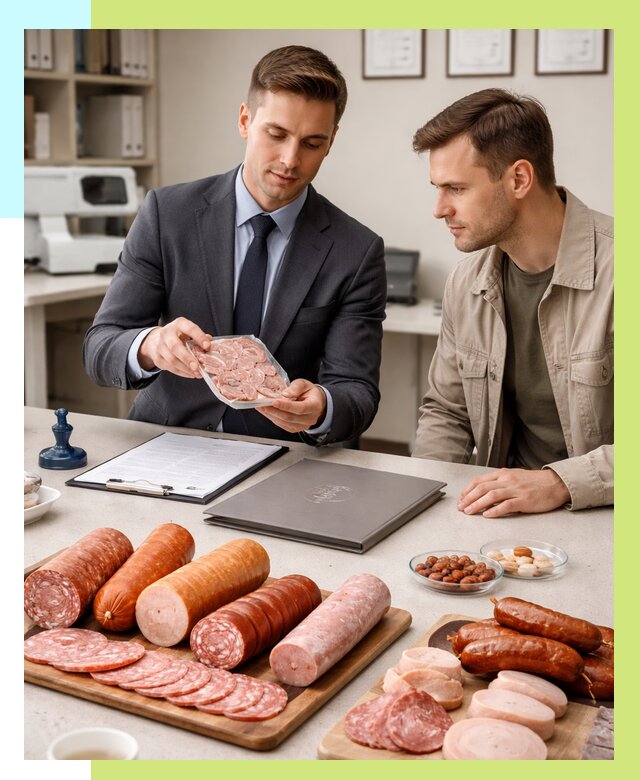 Сертификация колбасных изделий в Рузаевке от 7776 р. | Алешин-Рзв