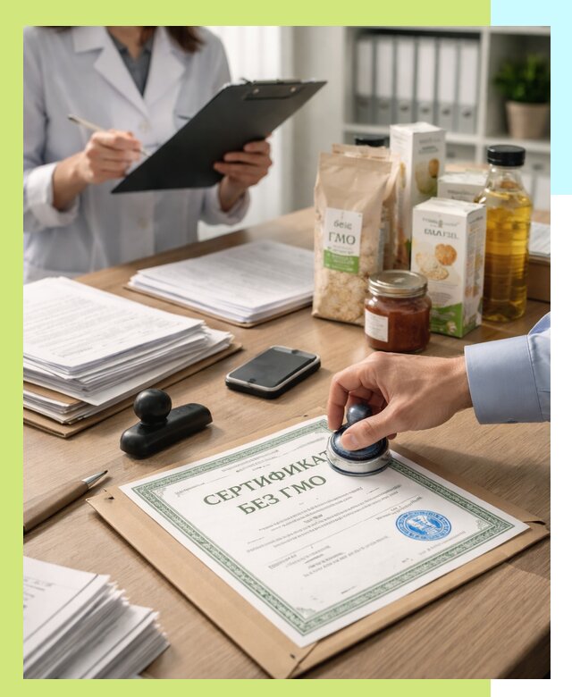 Получение сертификата Без ГМО для продукции в Рузаевке
