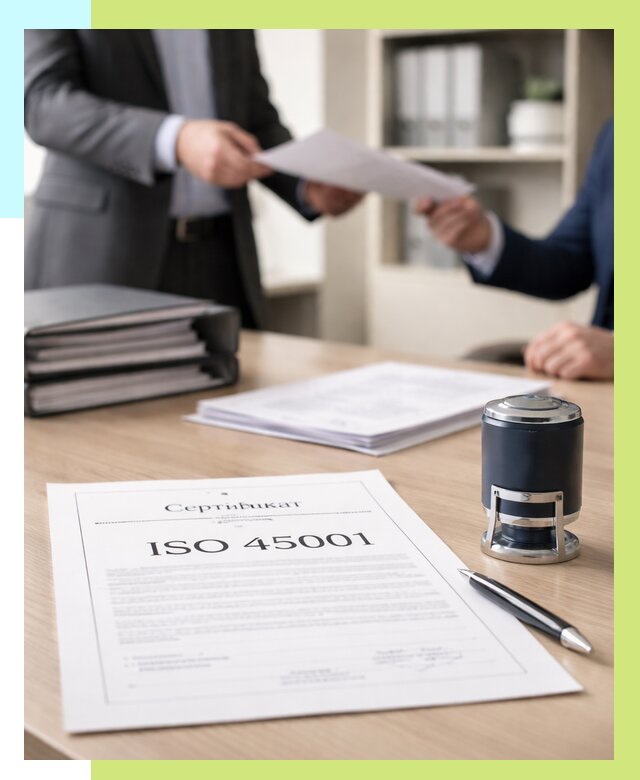 Сертификат ISO 45001 в Рузаевке под ключ от 46656 р. | Алешин-Рзв
